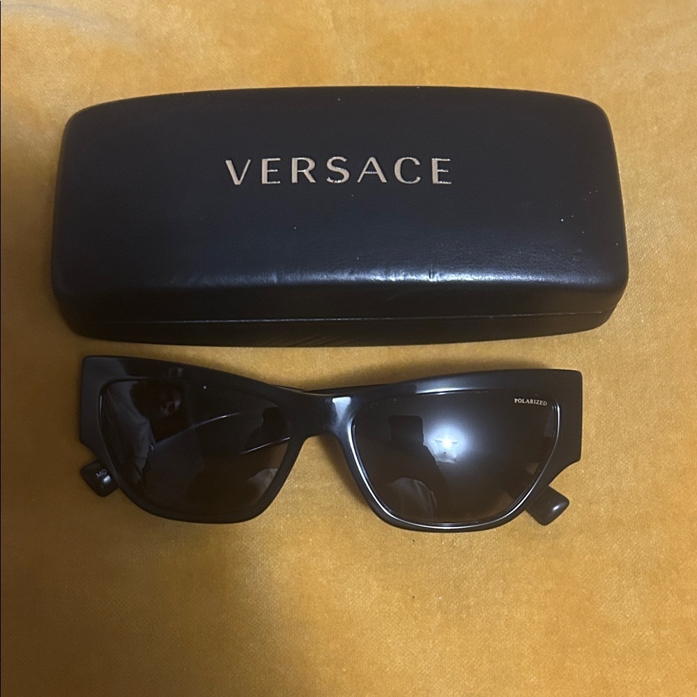 Versace Glossy Black Sunglasses